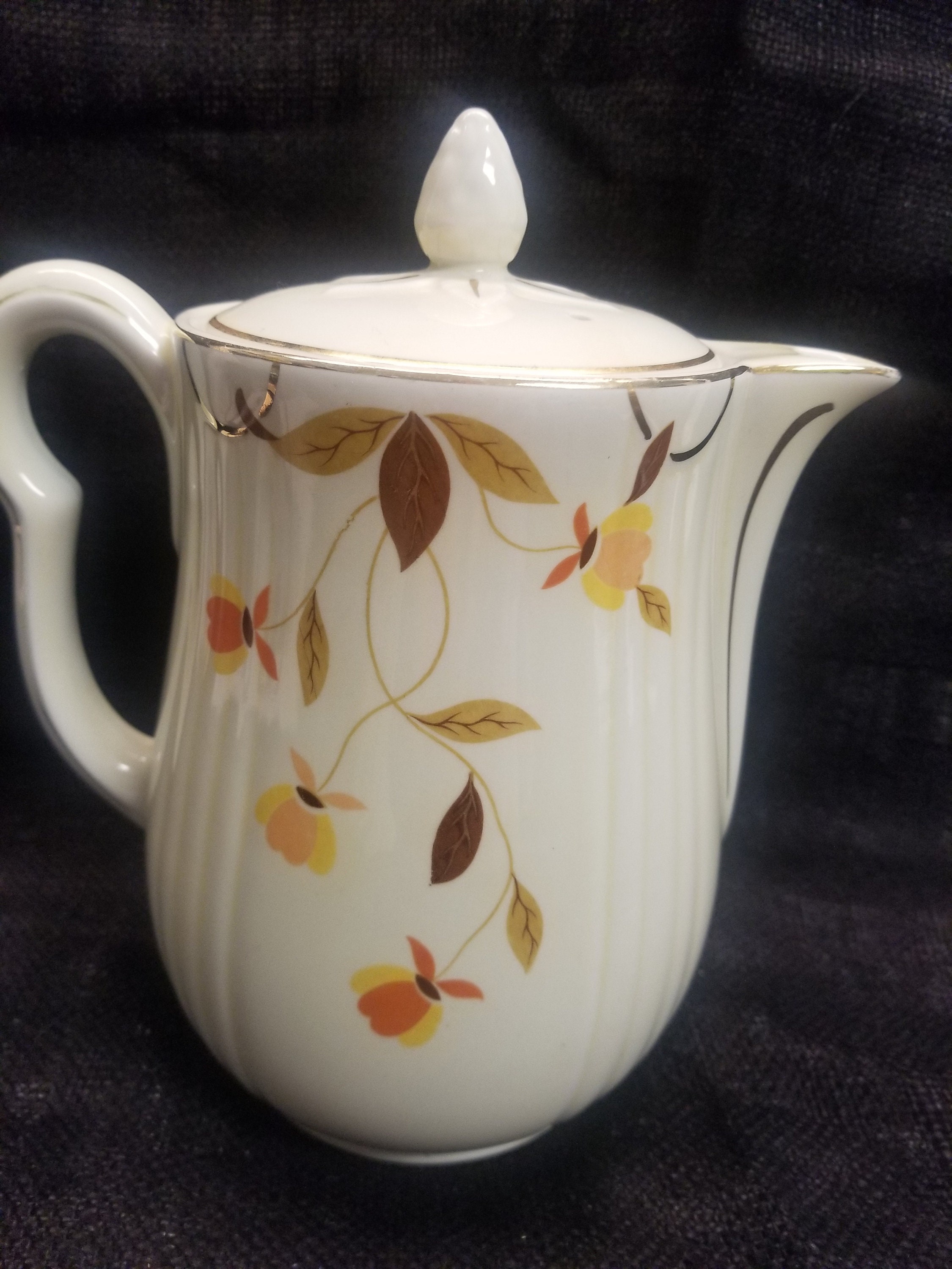 Vintage Hull Jewel Tea Pitcher with Lid Tea Pot 1930's Etsy