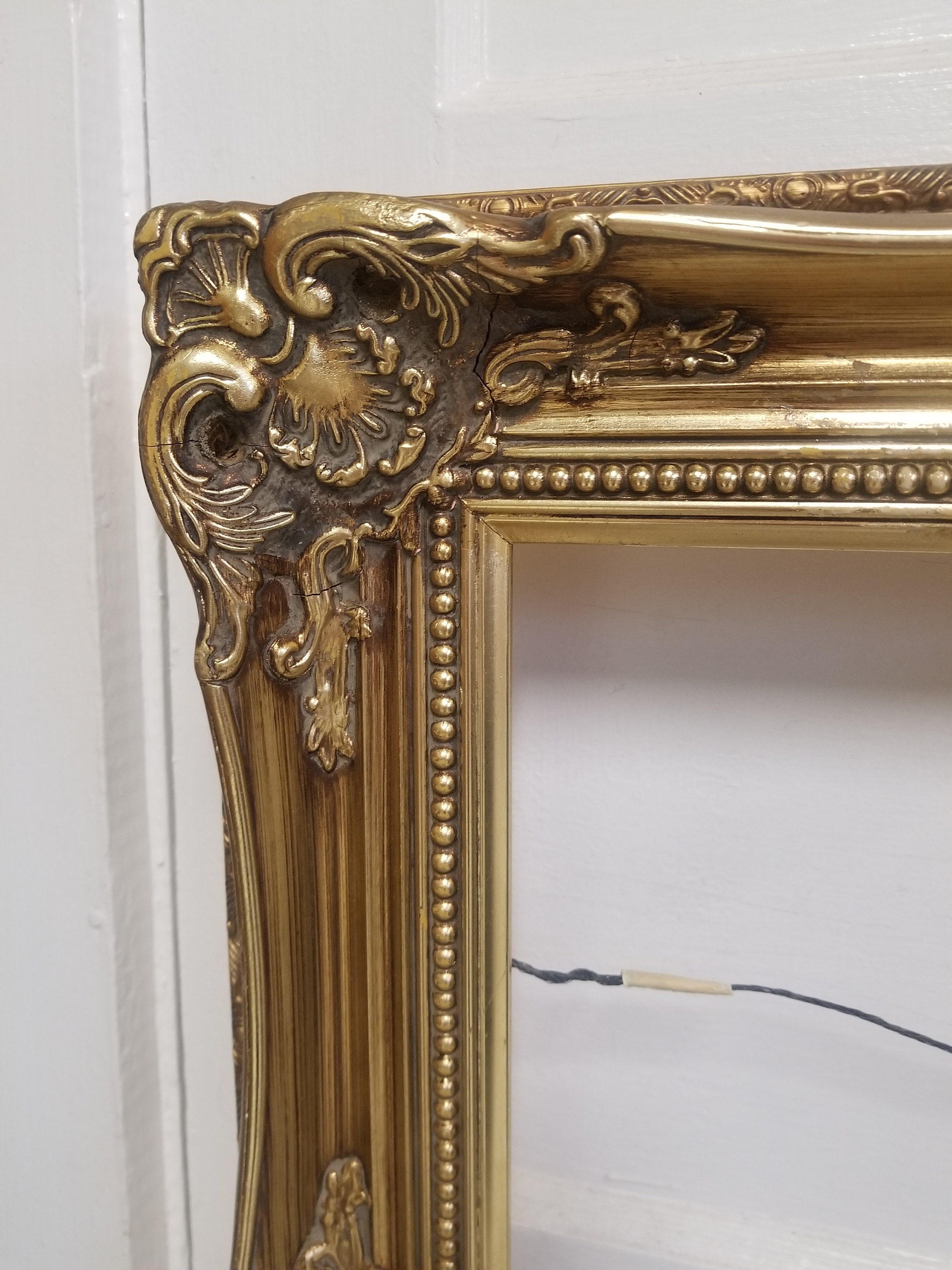 Vintage Ornate Wood Frame 18x22 Etsy