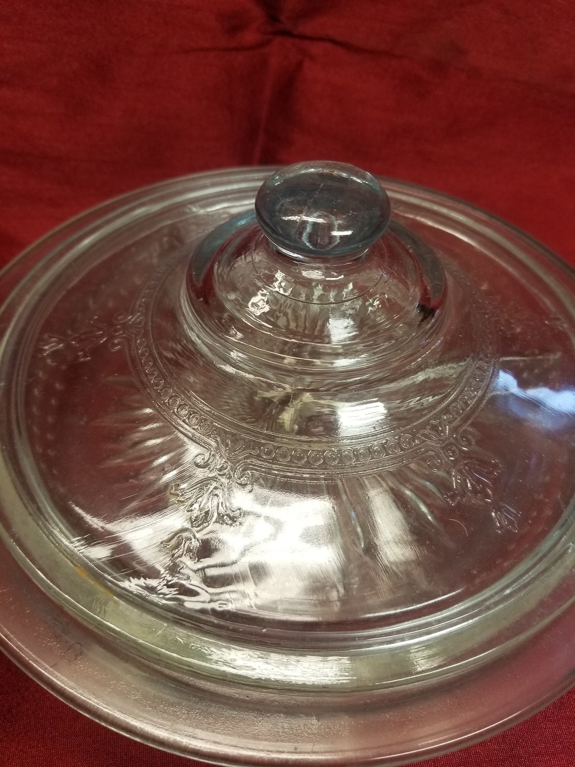 Fire King Blue Glass 3 piece Set Serving Dish with Lid Vintage Etsy