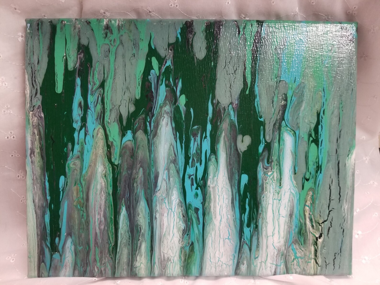 Original Art Murky Waters 11x14 Stretched Canvas Etsy
