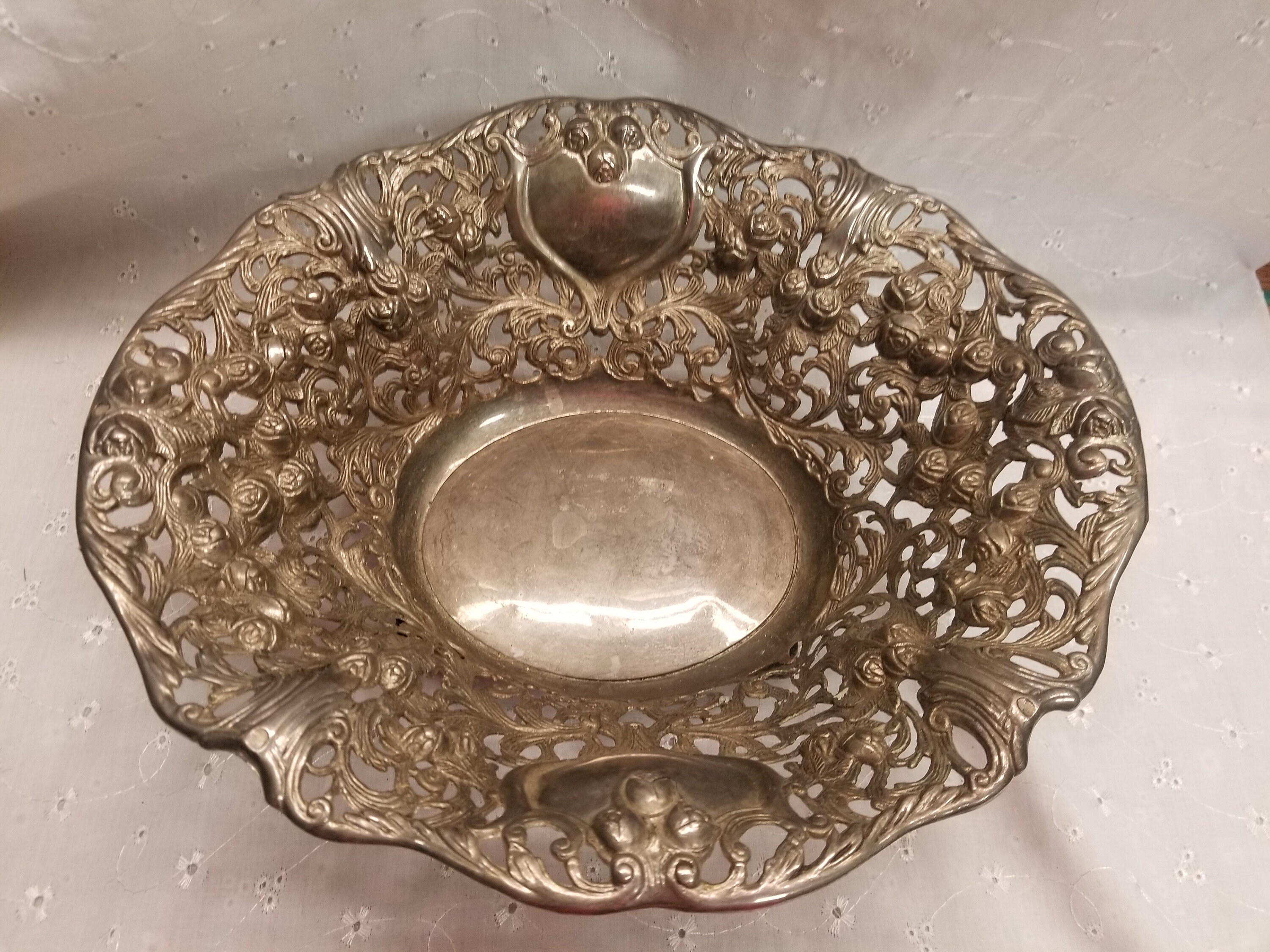 Godinger Silverplated Decorative Bowl Wedding Shabby Chic Etsy UK