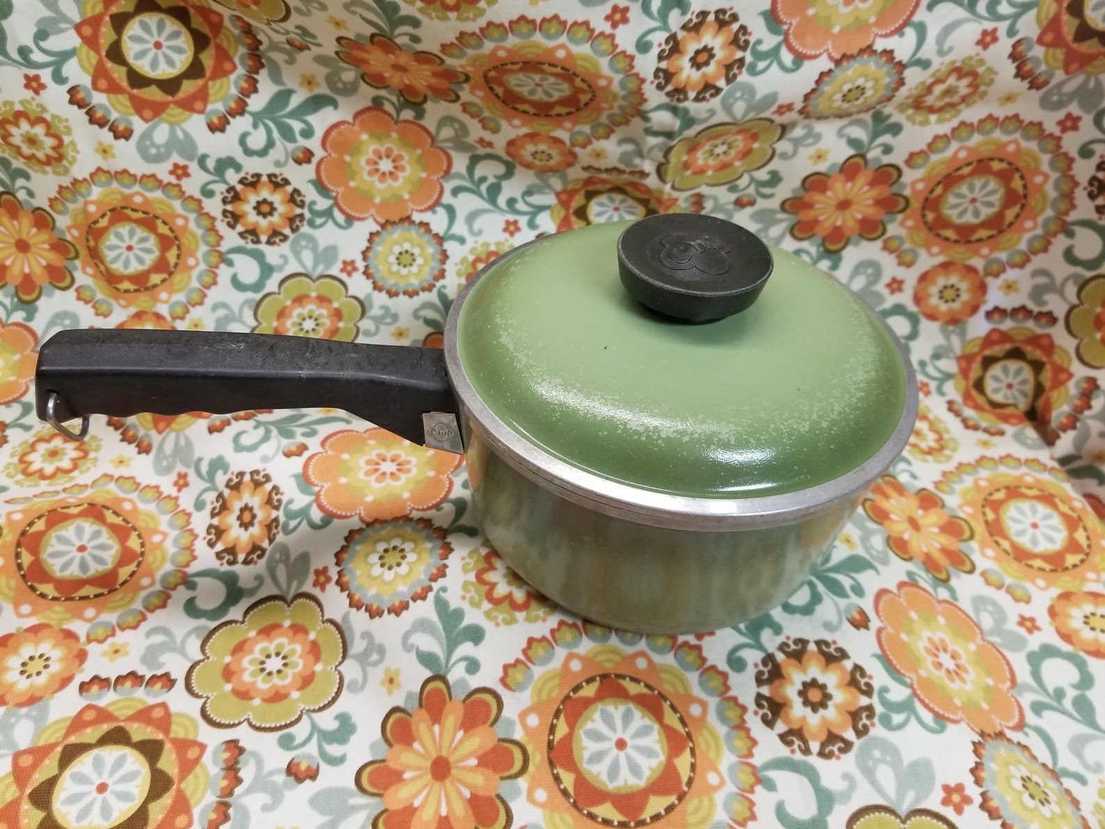 Vintage Club Aluminum Green Cookware Pot with Lid Etsy