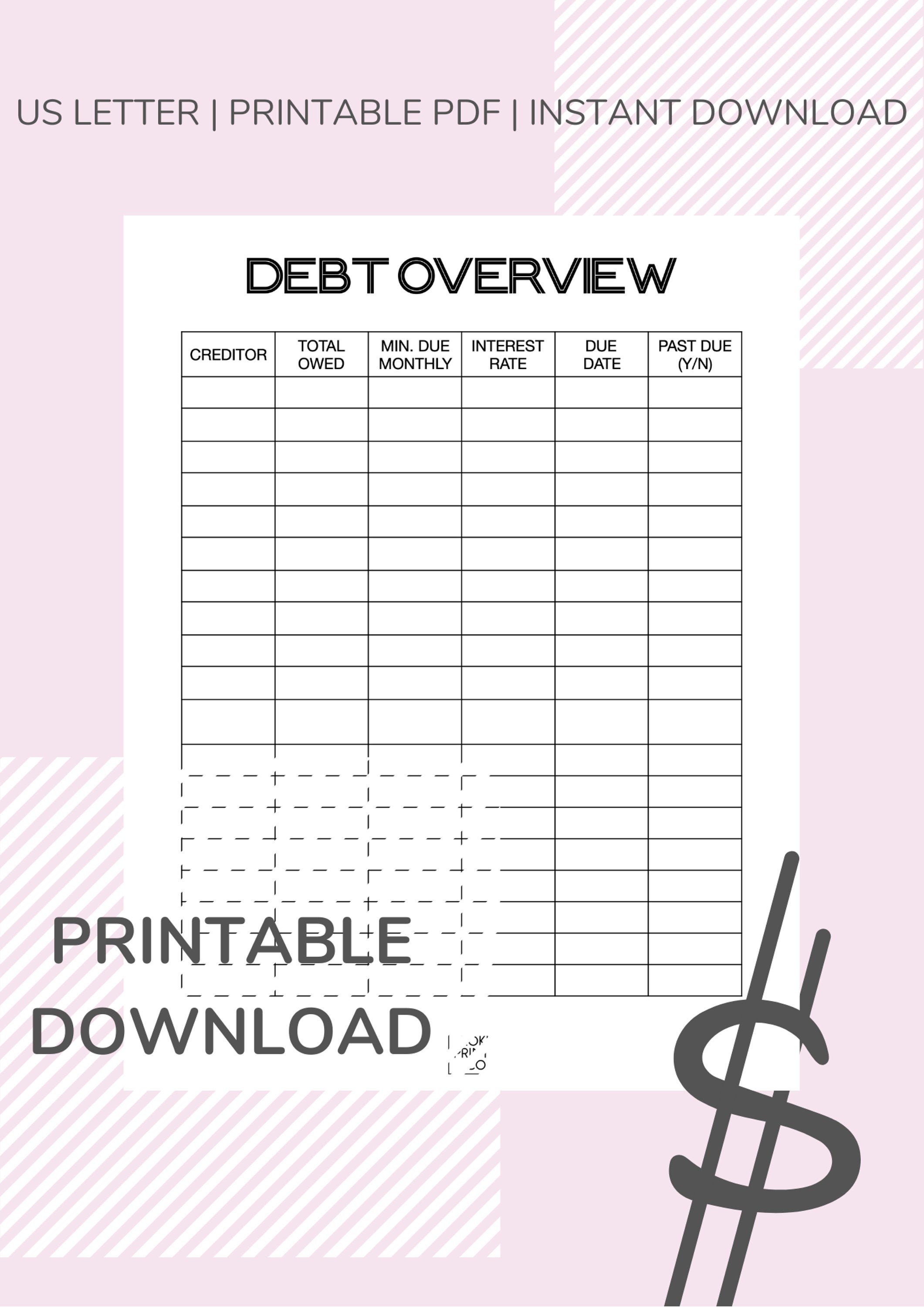 war-on-debt-worksheet