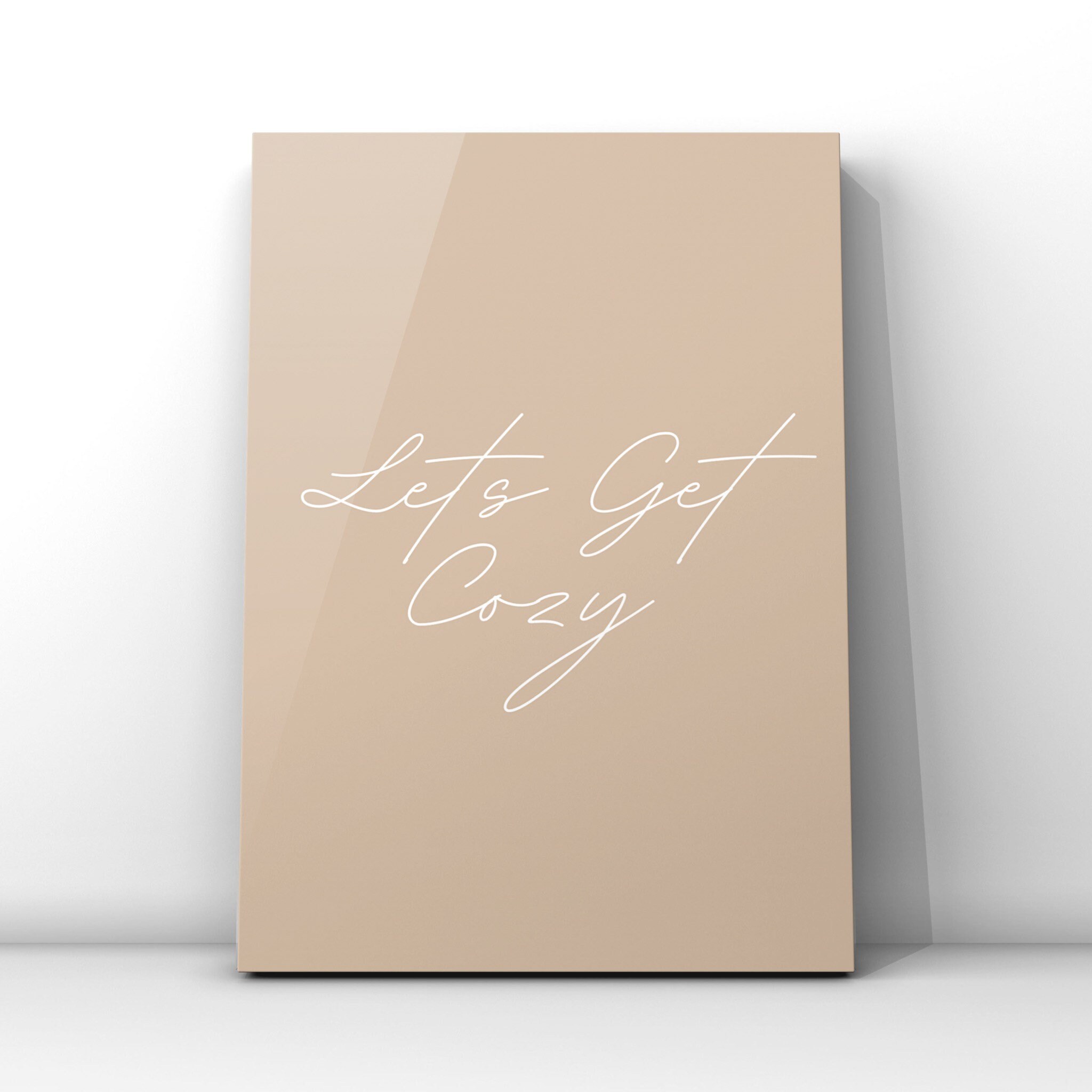 Lets Get Cozy Poster Printable Wall Decor Digital wall Art | Etsy