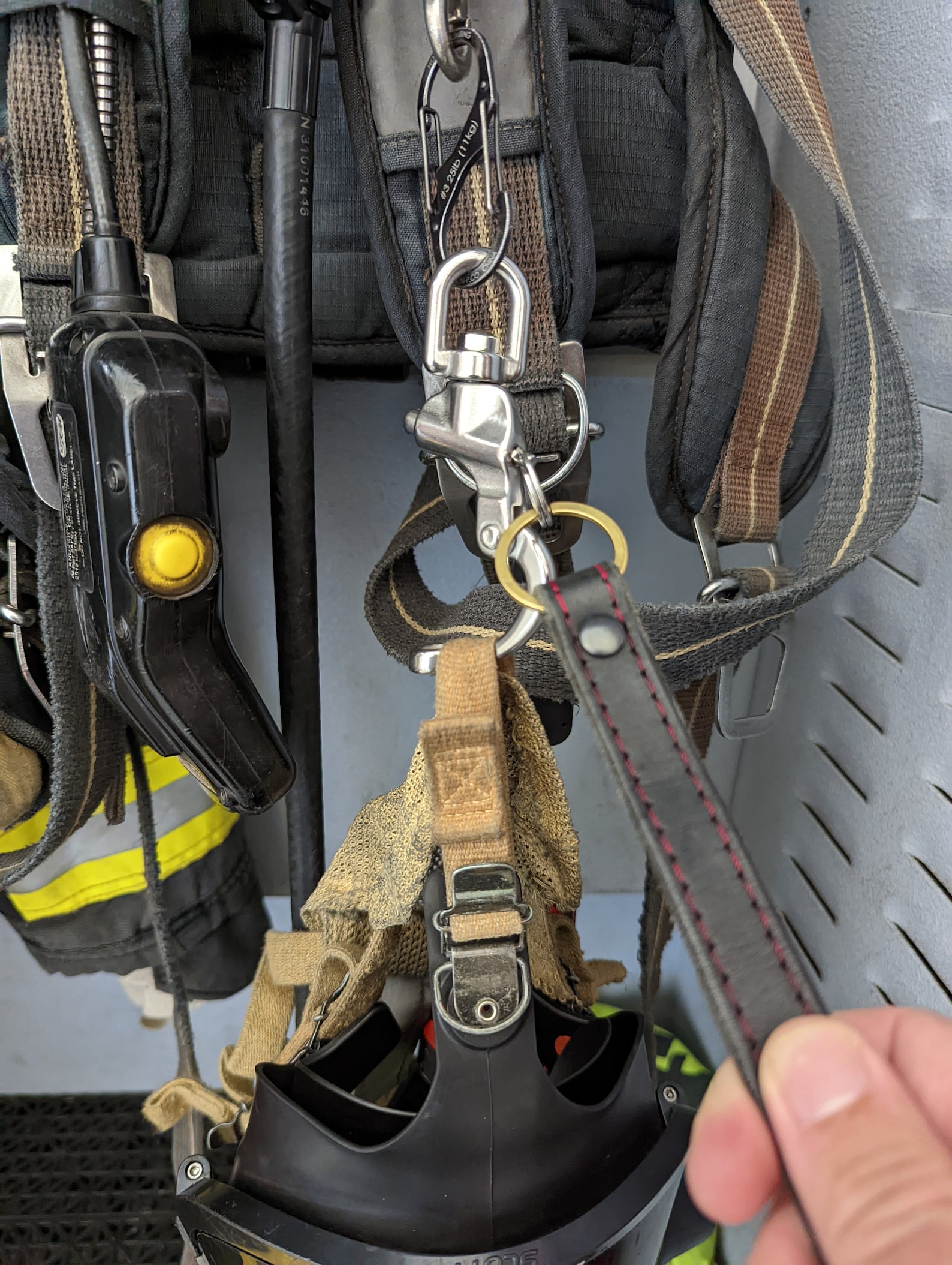 SCBA Quick Release black Leather Release Strap 6 Etsy