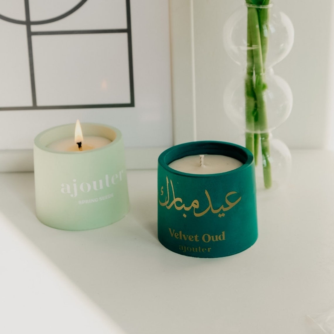 Eid Ramandan Arabic Velvet Oud Candle / Handmade Vegan Soy Etsy