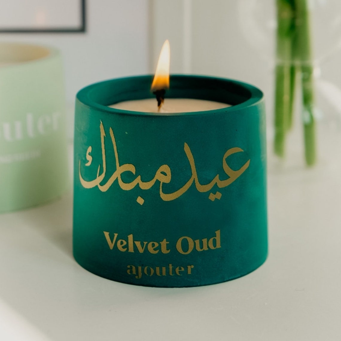 Eid Ramandan Arabic Velvet Oud Candle / Handmade Vegan Soy Etsy
