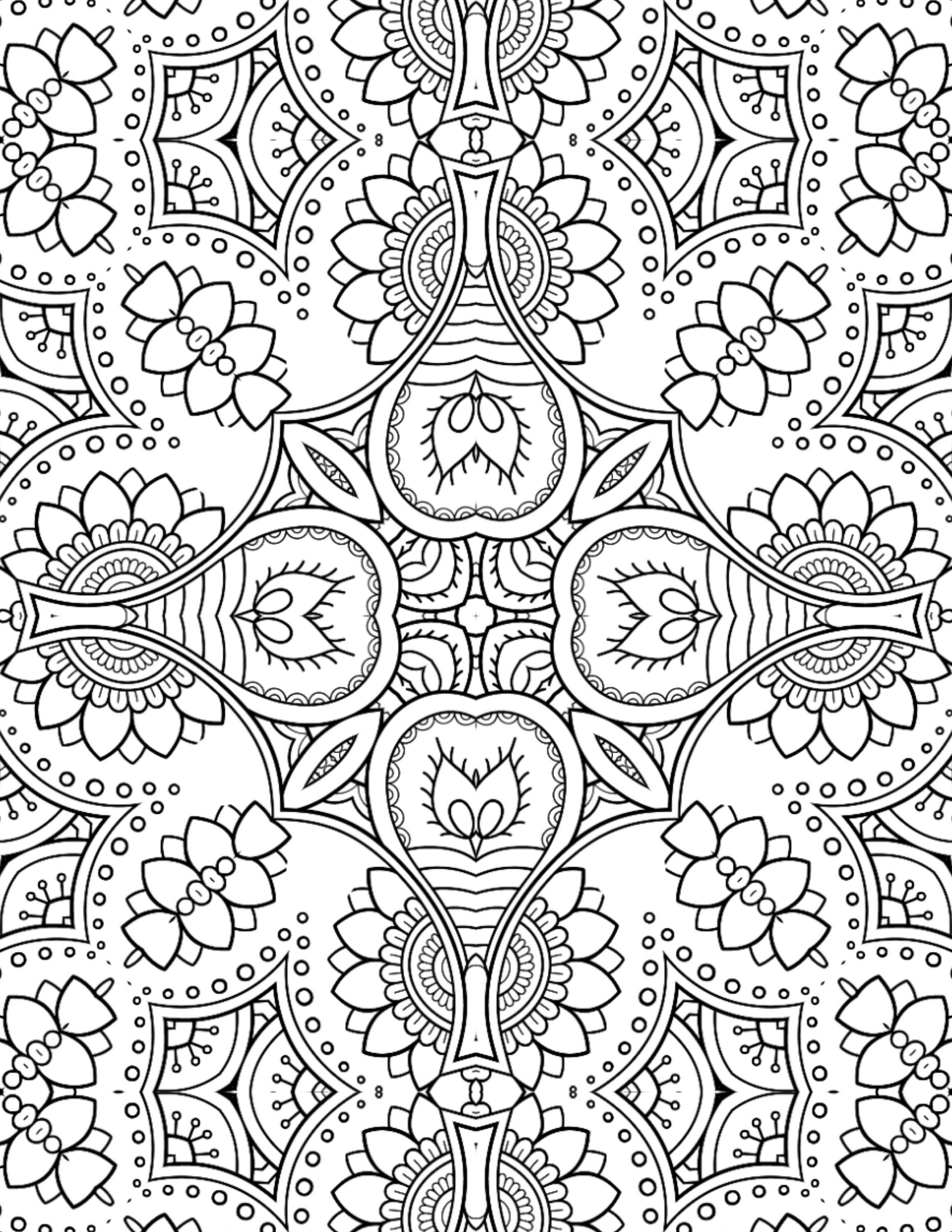Beginner Mandala coloring pages | Etsy