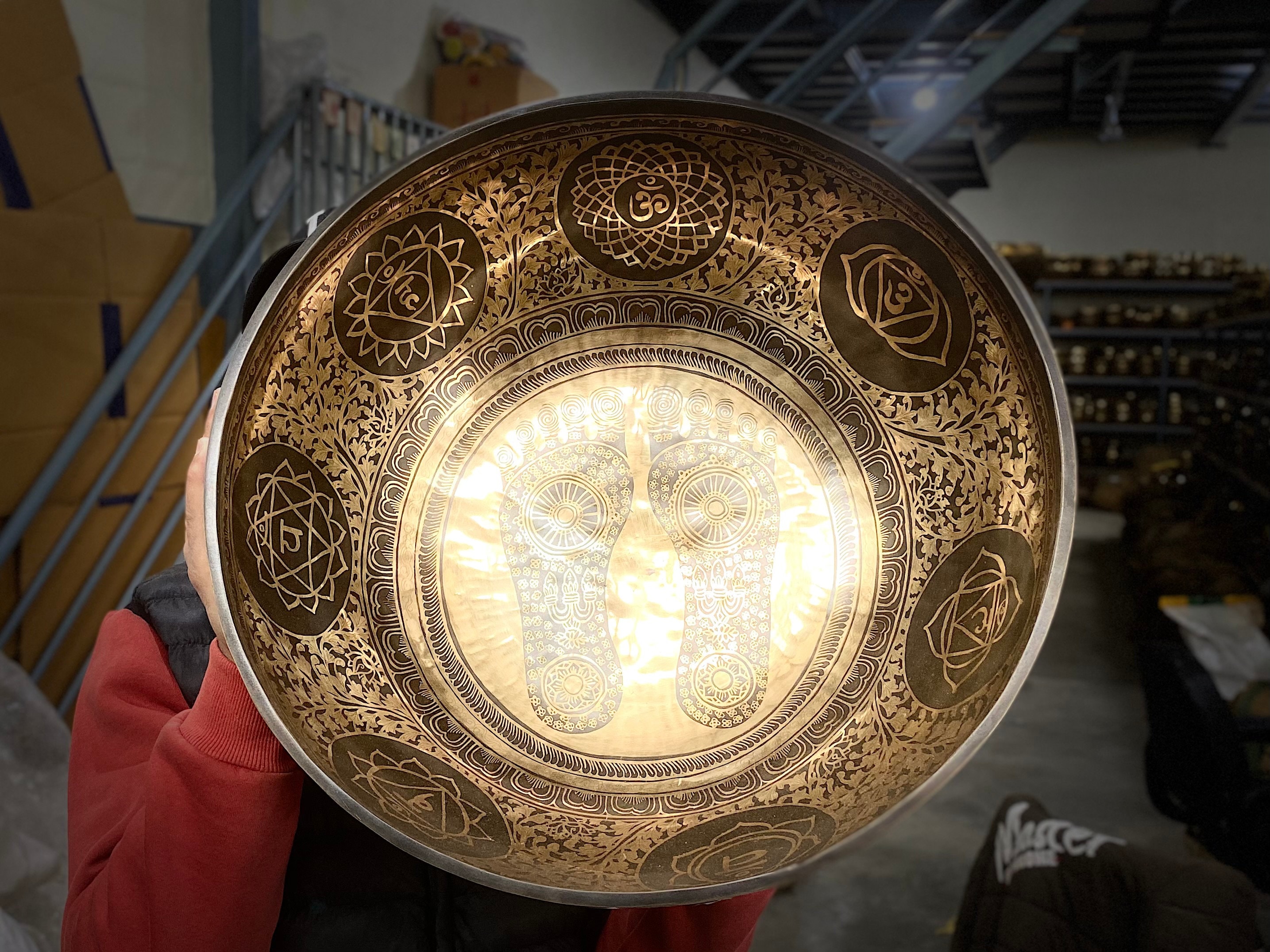 Extra Large Foot Singing Bowl Deep Vibration Healing Bowls for Chakra