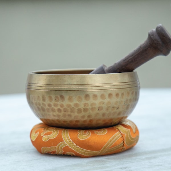 Special bowl-Tibetan 4” Hand Beaten Hammering Singing bowls for sound healing, meditation, yoga, and charka balancing same day ship from USA