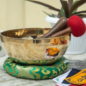 master healing 10 inches Tibetan singing bowl-hand crafter singing bowl made from Himalayan- sound healing chakra balancing