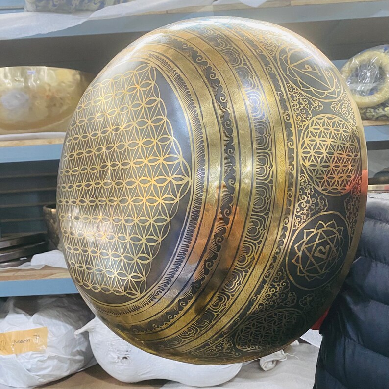 Extra Large Foot Singing Bowl Deep Vibration Healing Bowls for Chakra