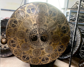 Handcrafted Tibetan Gong: Sound Healing, Meditation, Yoga