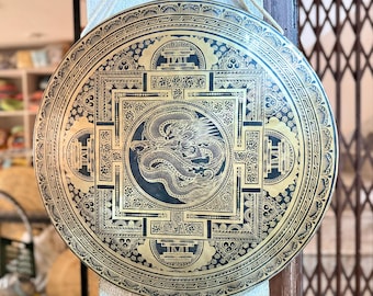 Gong mandala fait main - Guérison par les sons tibétains, méditation