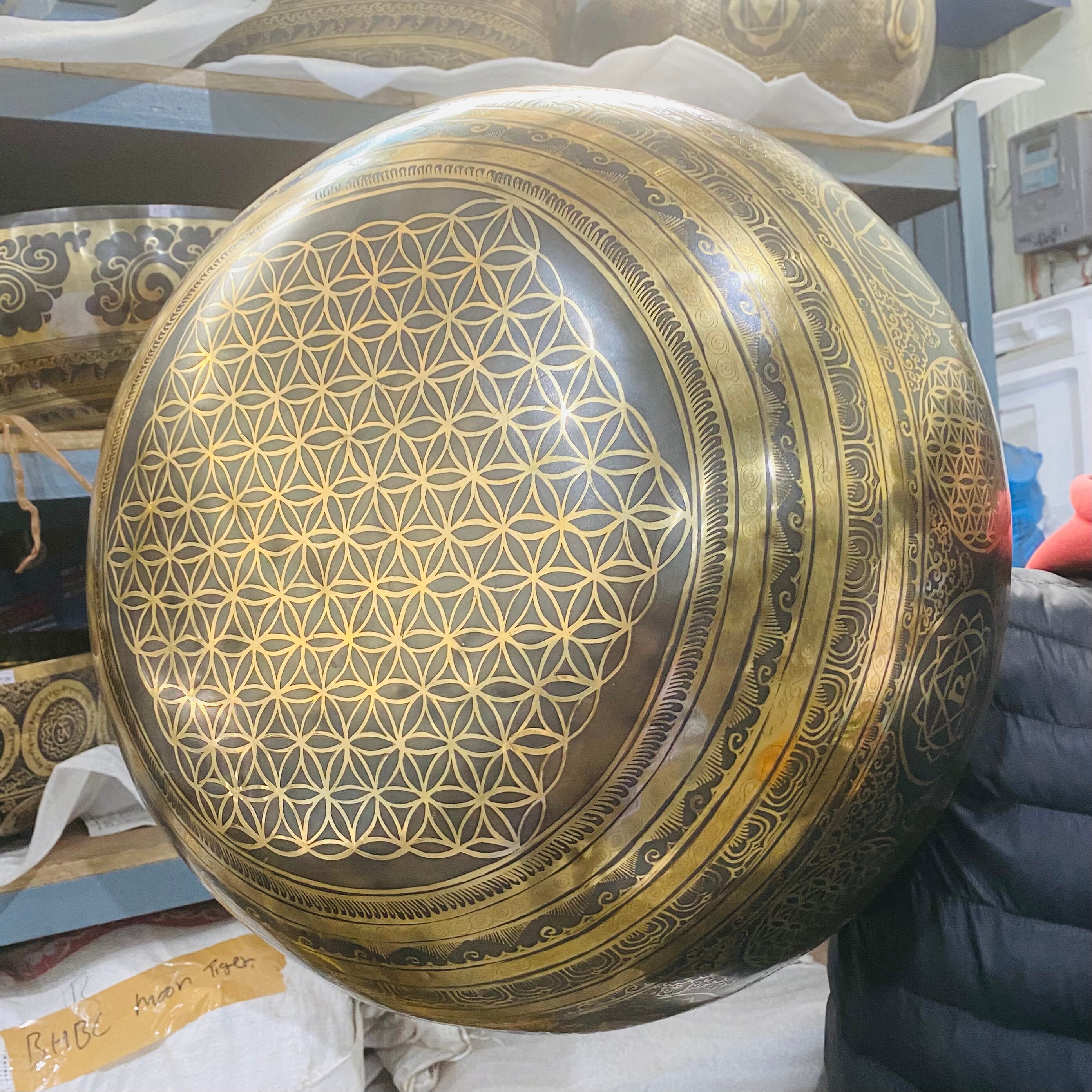 Extra Large Foot Singing Bowl Deep Vibration Healing Bowls for Chakra