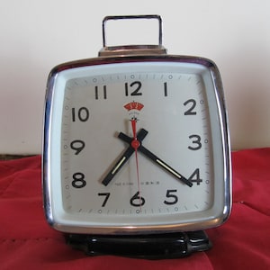 Vintage Clock, Mechanical Clock, Animated Clock, Chimp Clock, Clock, Alarm Clock, Table Clock,Antique Clock