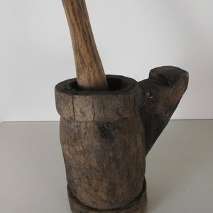 Antique TURKISH Wooden MORTAR Wooden Mortar,mortar,Antique Mortar,Village Art,mortar and pestle,pestle and mortar,mortarandpestle