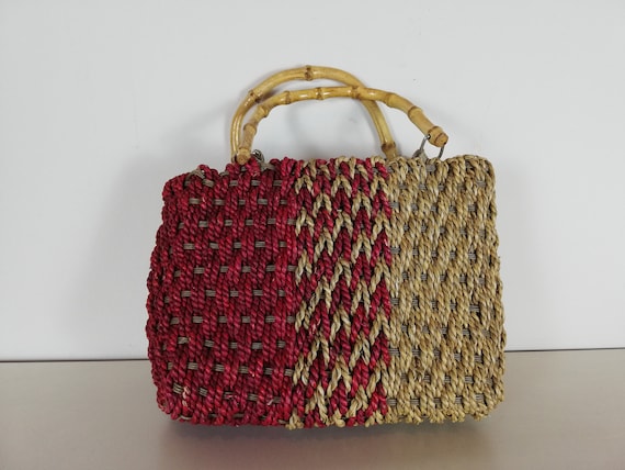 Straw Knitted Evening Bag - handcrafted disney tote bag,weekender bag women,louis vuitton bag,toiletry,designer bag,cute tote bag bag men