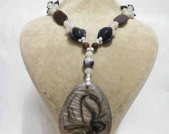 Antike ethnische Halskette Handgemachte ethnische Halskette, antike Schmuck, griechische Schmuck, antike Schmuck, antike Halskette, Afrika Halskette