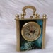 Vintage Miniature Painting Table Clock: Mechanical Alarm Clock - Etsy
