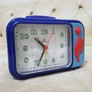 Vintage Clock, Mechanical Clock, Animated Clock, Chimp Clock, Clock, Alarm Clock, Table Clock,Antique Clock