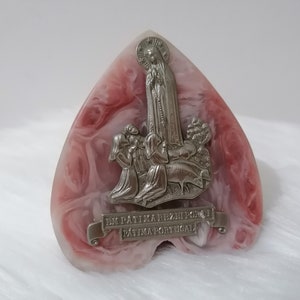 Em Fatima Rezei Por Ti Virgin Mary Religious Statue Icona Catalin irgin and child, Healer, Byzantine icon, orthodox icon, handmade icon