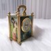 Vintage Miniature Painting Table Clock: Mechanical Alarm Clock - Etsy