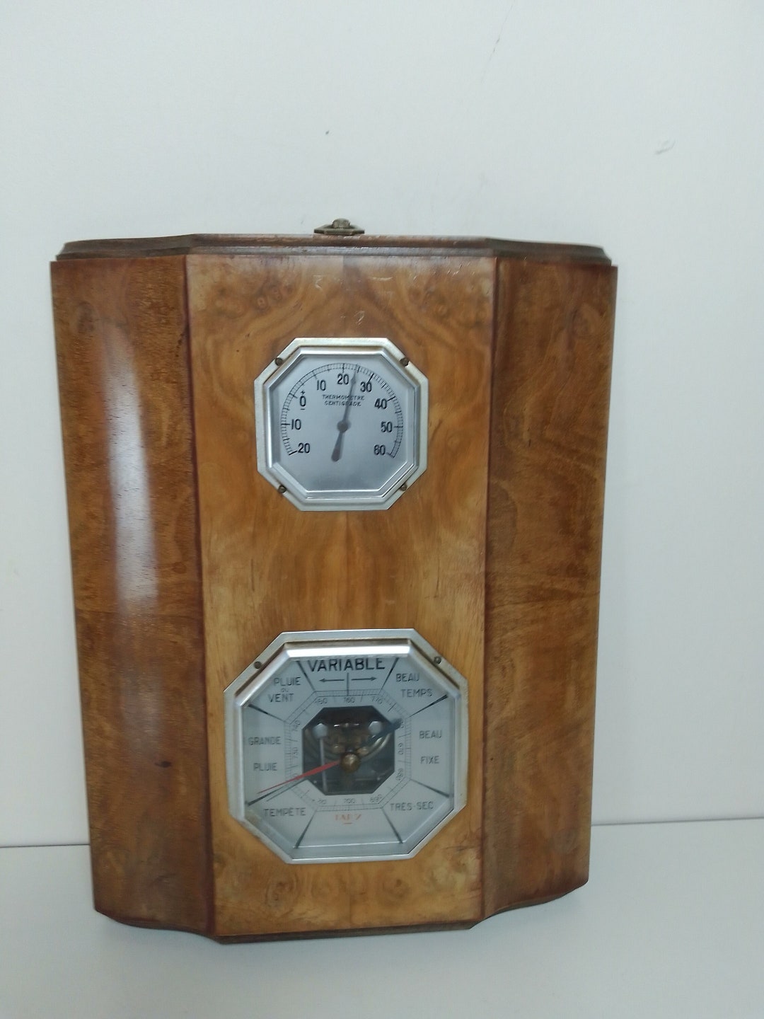 Thermomètre Fulmen vintage Rouge Métal