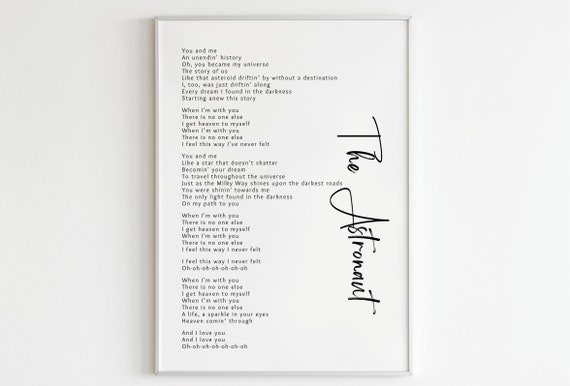 Paradise BTS Poster BTS Lyrics Song Lyrics Print Kpop 