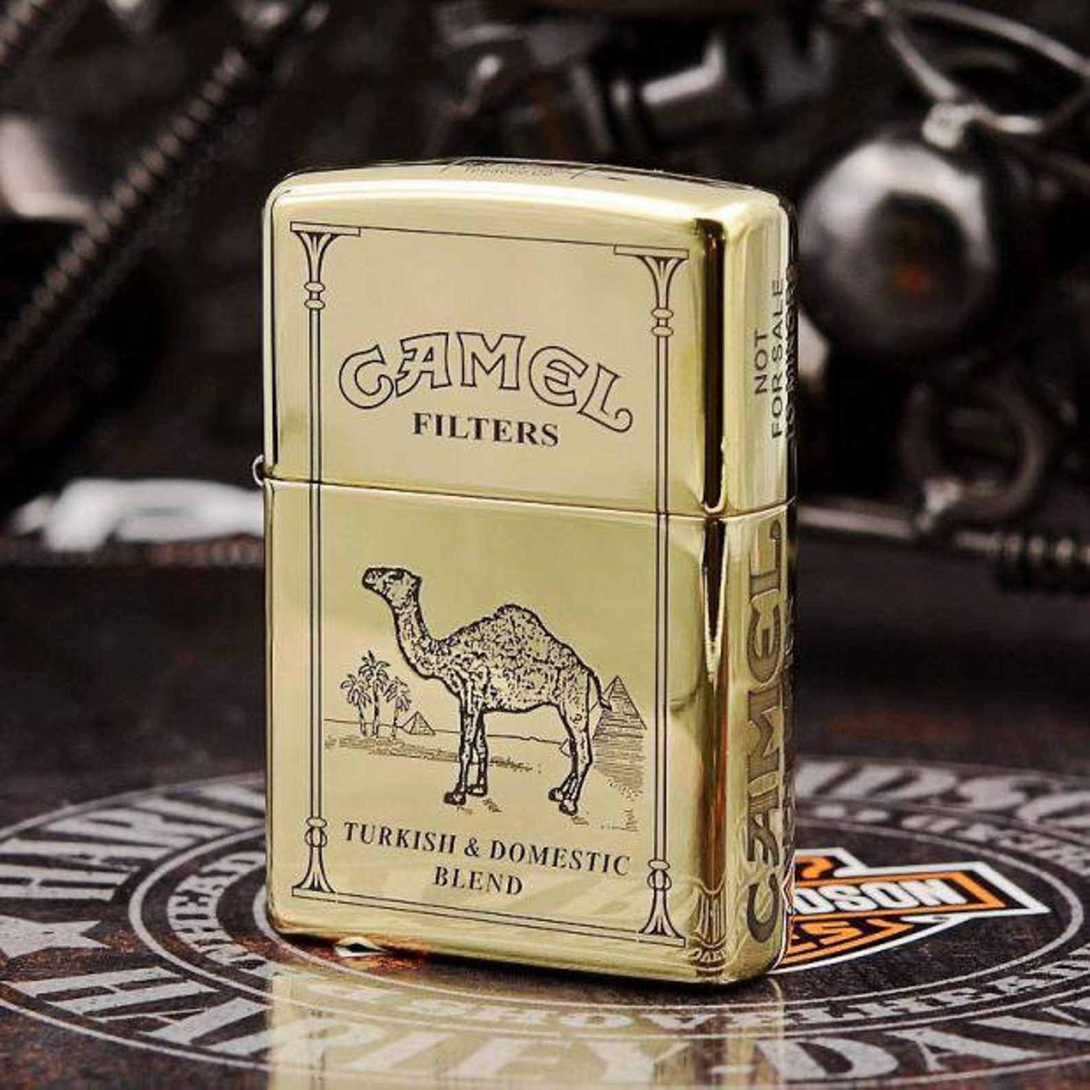 Etching Brass Camel Zippo Lighter Etsy