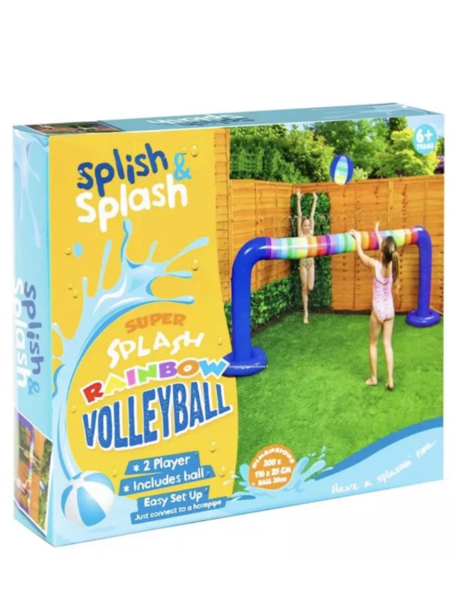 Splish Splash inflable rainbow water volleyball niños familia Etsy
