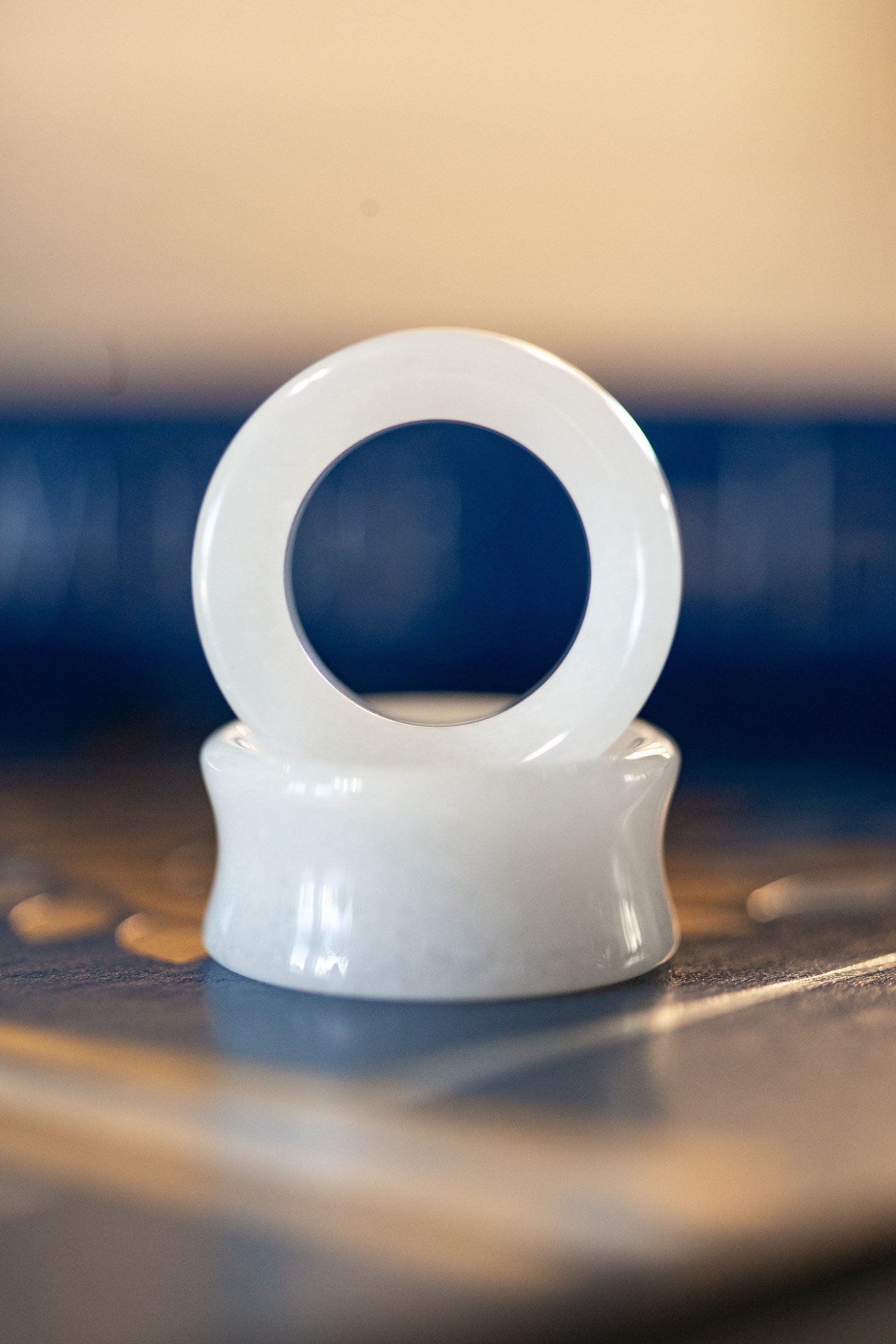 COPPIA Di Unico Organico Jackfruit Legno Singolo Flare Tunnel - Foto 3