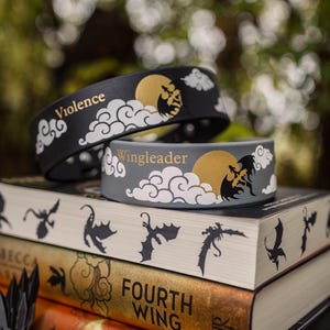 Dragon Riders / Wing Leader:  Fourth Wing inspired Bookish Dog Collar