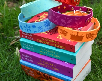 Bookish Dog Collars: A Court of Thorns and Roses Inspired, ACOTAR, Velaris, Night court