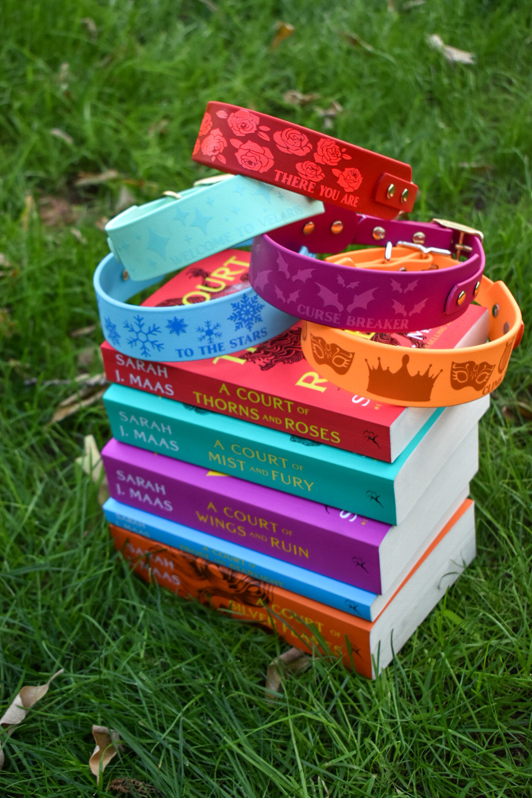 Bookish Dog Collars: A Court of Thorns and Roses Inspired, ACOTAR, Velaris, Night court
