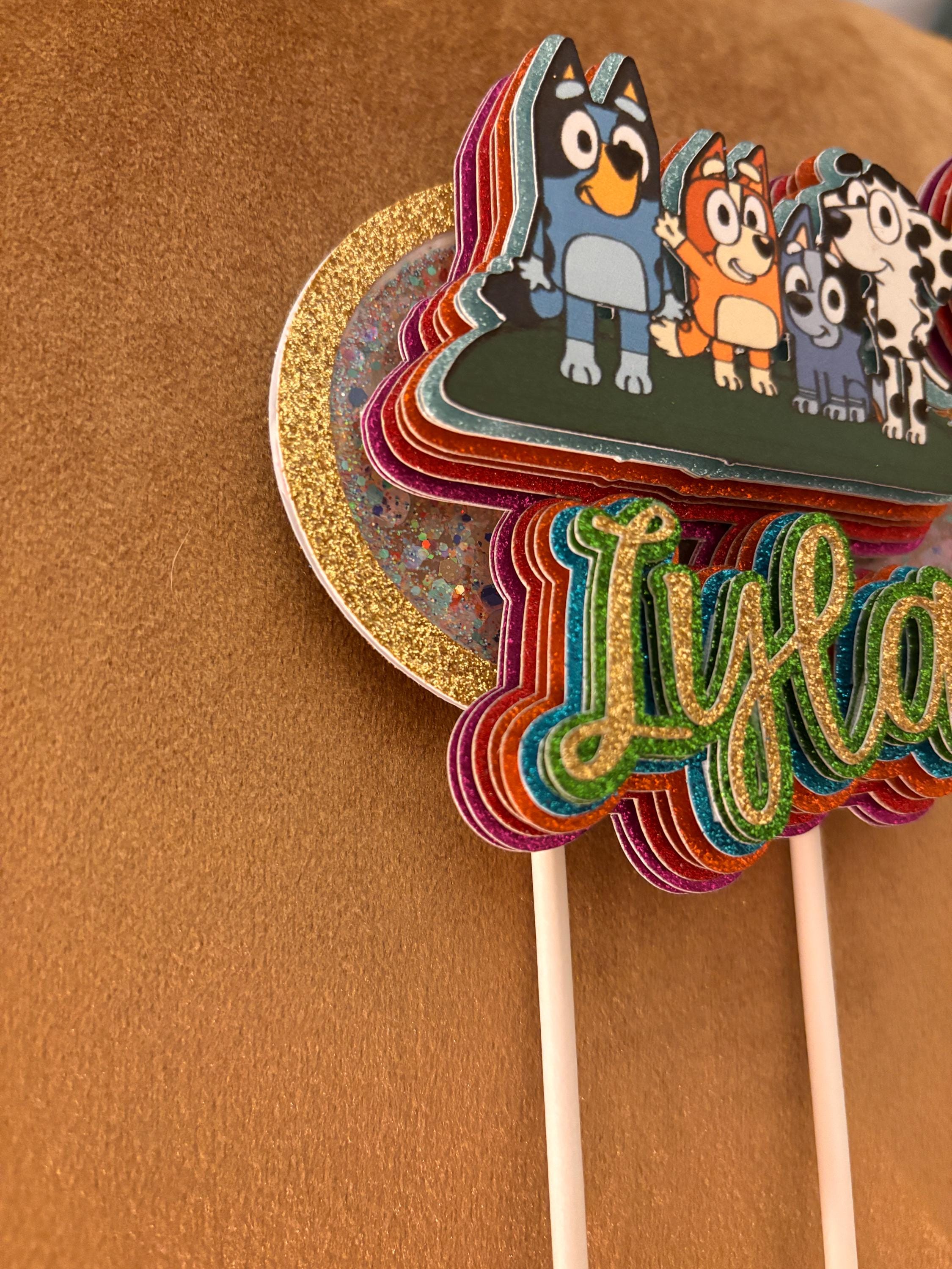 Custom Bluey Inspired Cake Topper