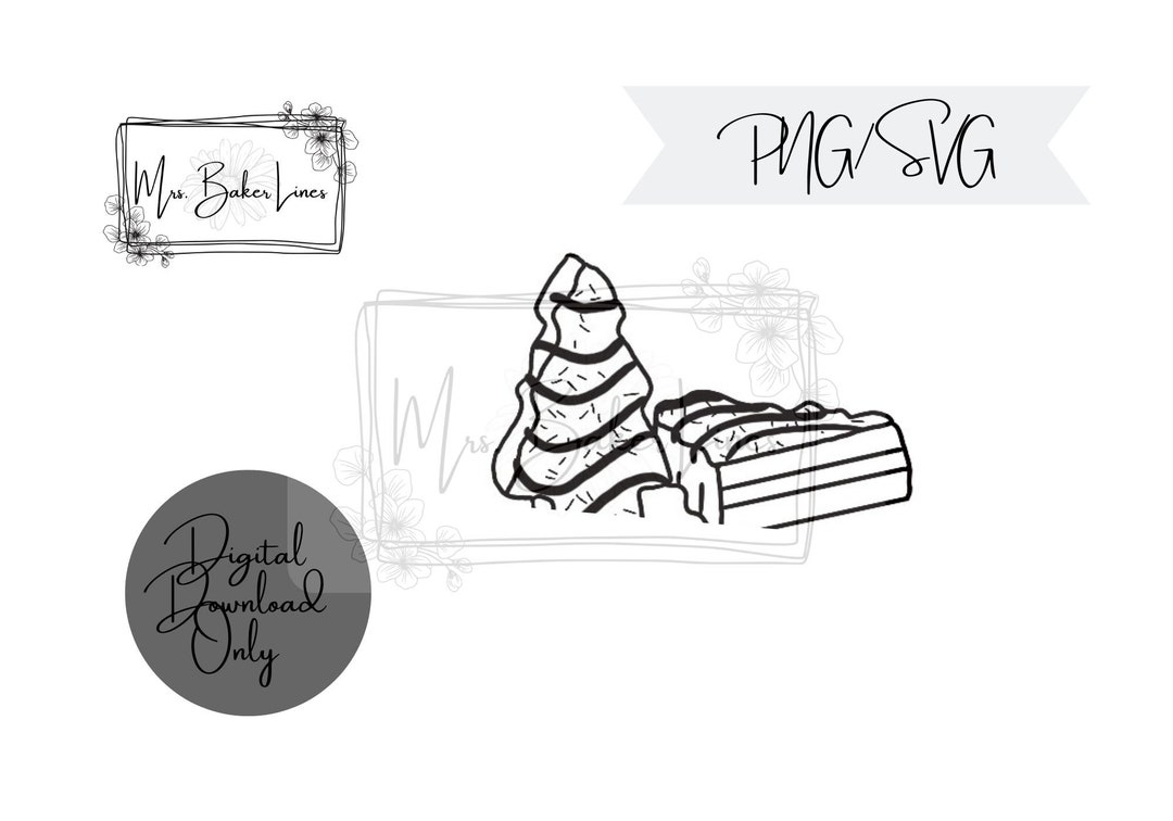 Christmas Tree Cake PNG/SVG Etsy