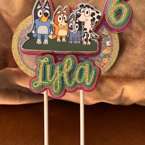 Aangepast || Op blauw geïnspireerd || Taarttopper ||Shakertopper|| Verjaardagsfeestje ||