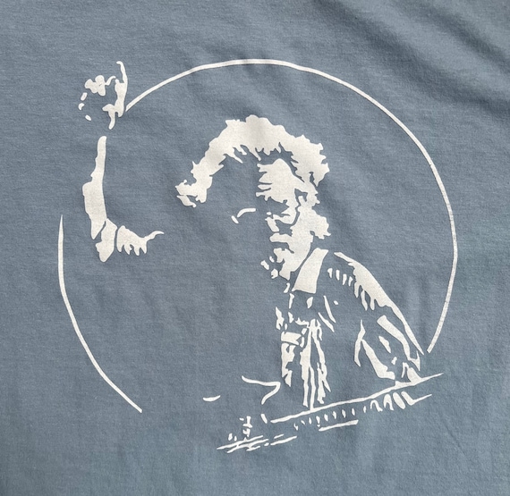 Jerry Garcia stone blue soft style light weight short sleeve shirt