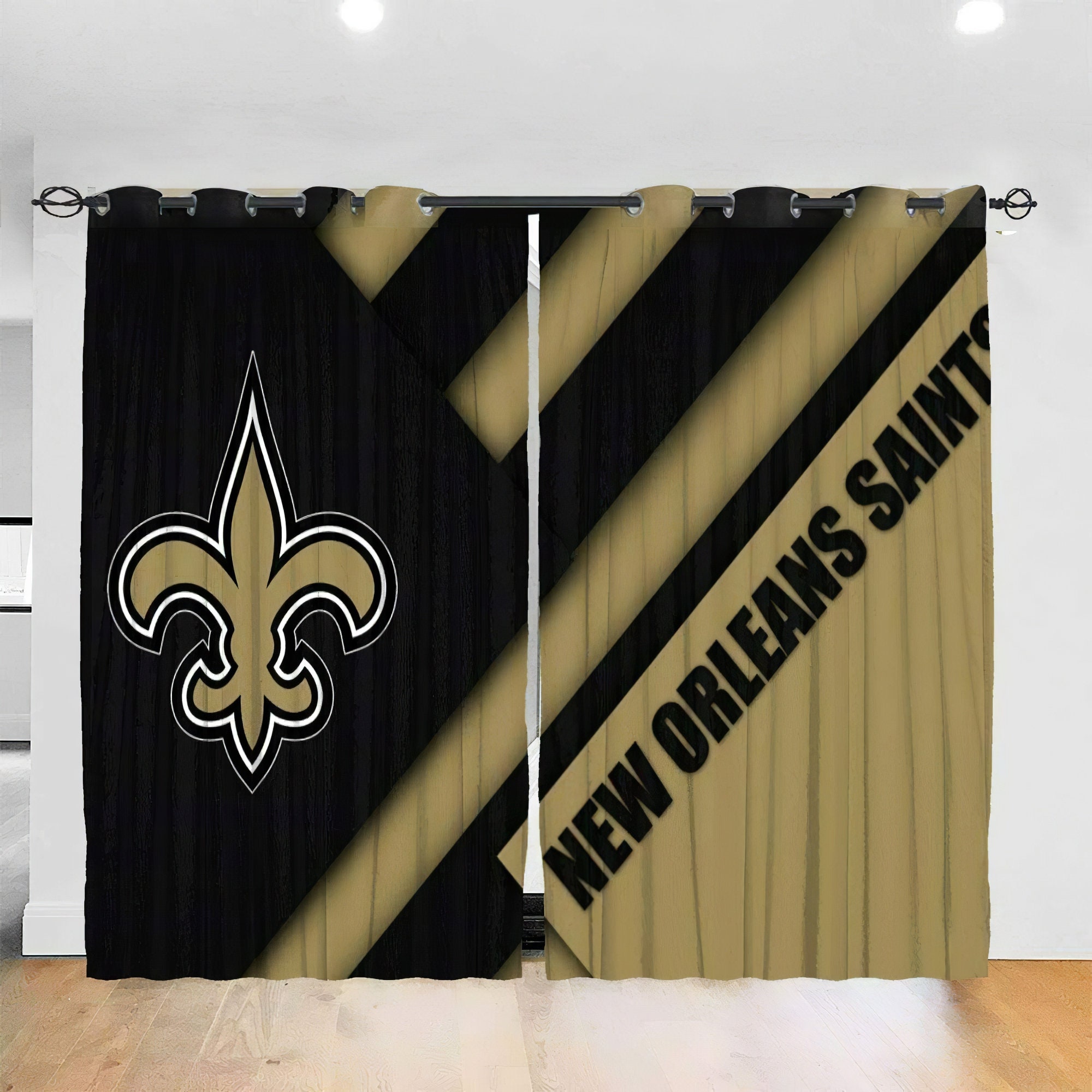 New Orleans Saints Curtains New Orleans Saints Window Blinds Etsy