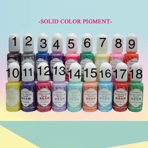 Solid Resin dye, resin pigment, resin mold, resin clips, crafts, jewelry, gold, silver