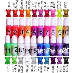 Glow in the dark Resin dye, resin pigment, resin mold, resin clips, crafts, jewelry, gold, silver