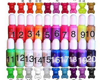 Glow in the dark Resin dye, resin pigment, resin mold, resin clips, crafts, jewelry, gold, silver