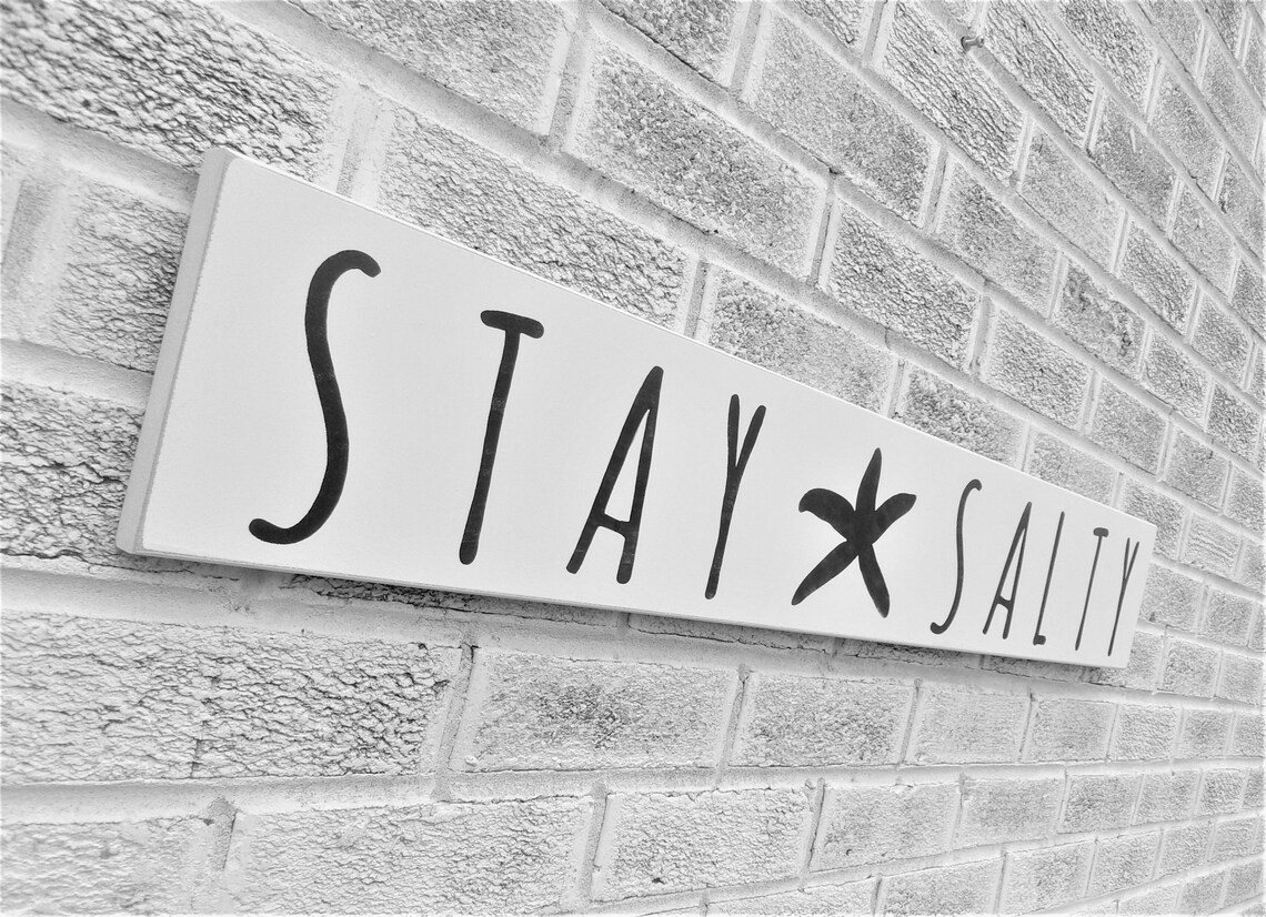 Stay Salty Sign Beach Decor for Home Beach Signs Beach Etsy