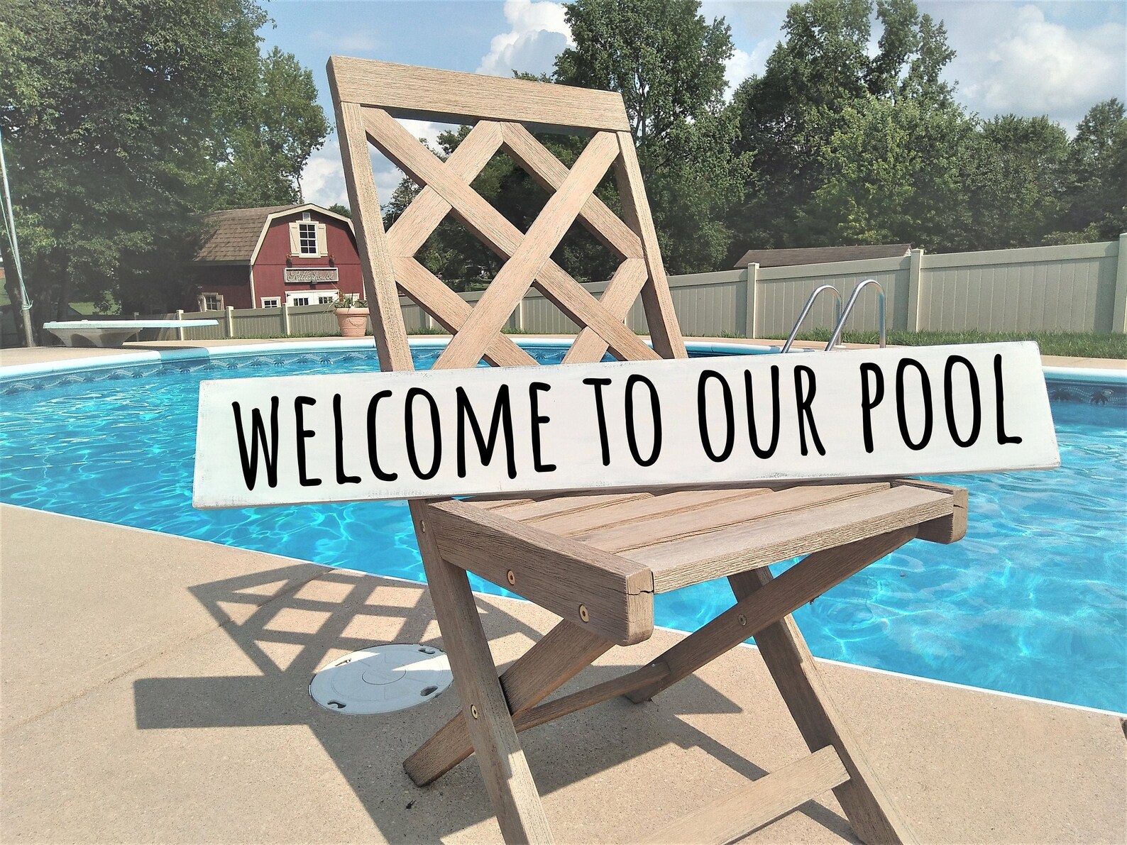 to our pool sign Pool sign Swimming Pool Etsy