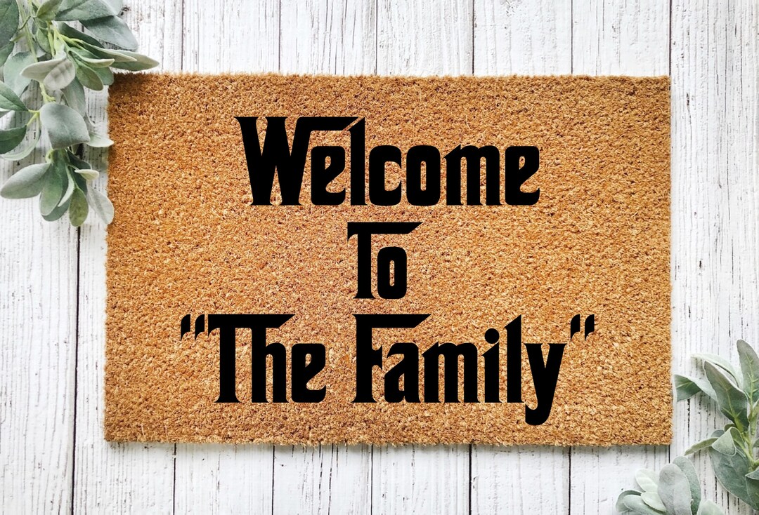 The Godfather Gifts Funny Door Mats to the Family Etsy UK