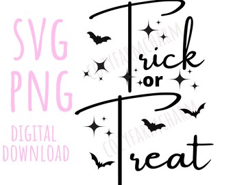 Trick or Treat svg, Halloween svg, Halloween svg files, for Cricut, for Silhouette, Trick or Treat png, Trick or Treat sign,Halloween shirts