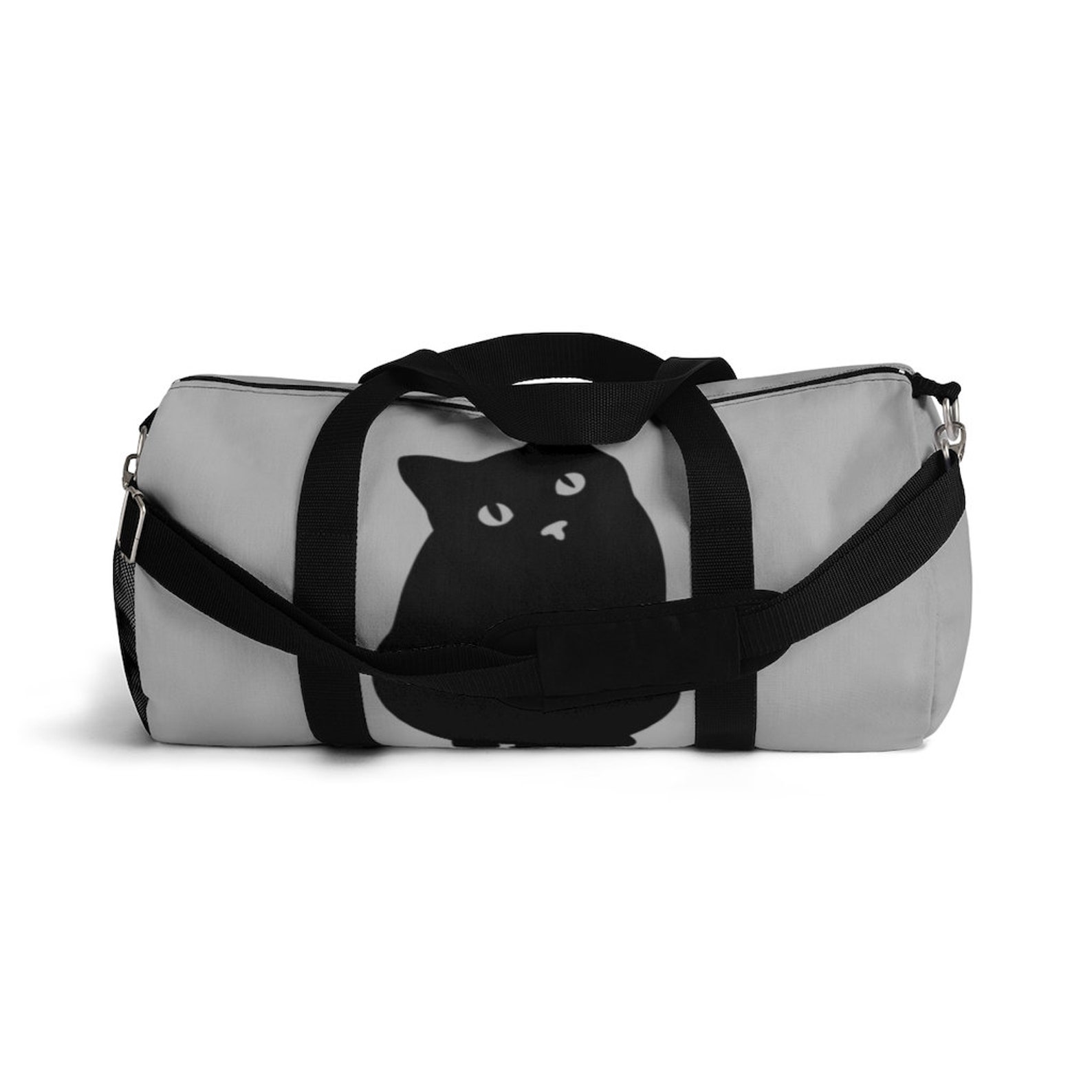 Black Cat Duffel Bag Etsy
