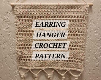 Patron au crochet pour porte-boucles d'oreilles
