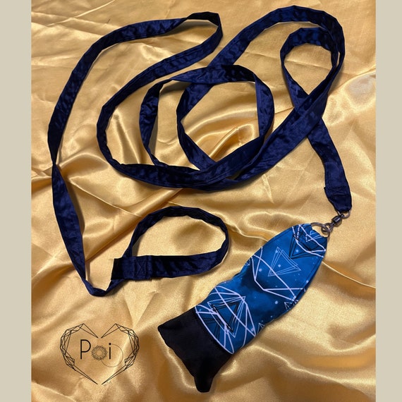 GALAXY ROPE DART Blue/practice Rope Dart/fabric Rope Dart/beginners/advanced/martial  Arts/non Stretchable/soft Satin Leash 